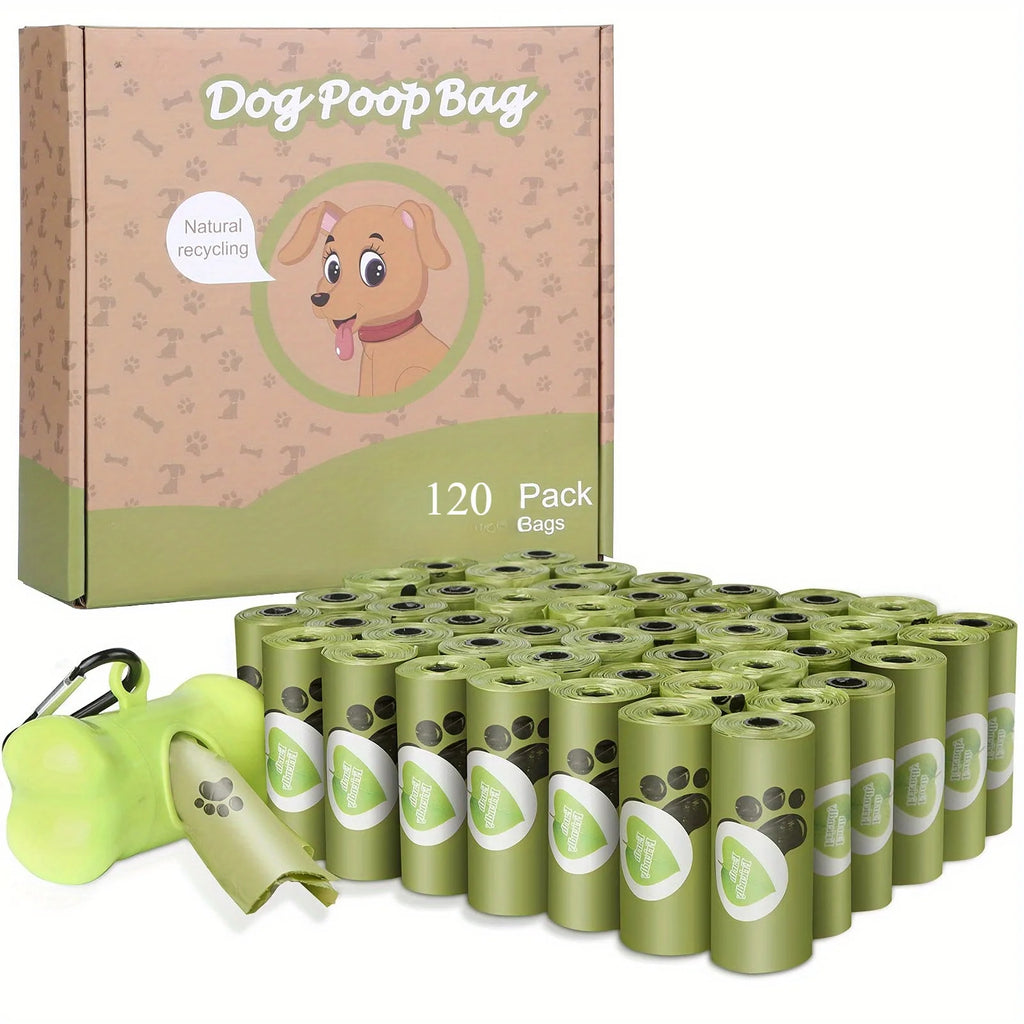 8 Rolls Biodegradable Dog Poop Bags Leak-Proof