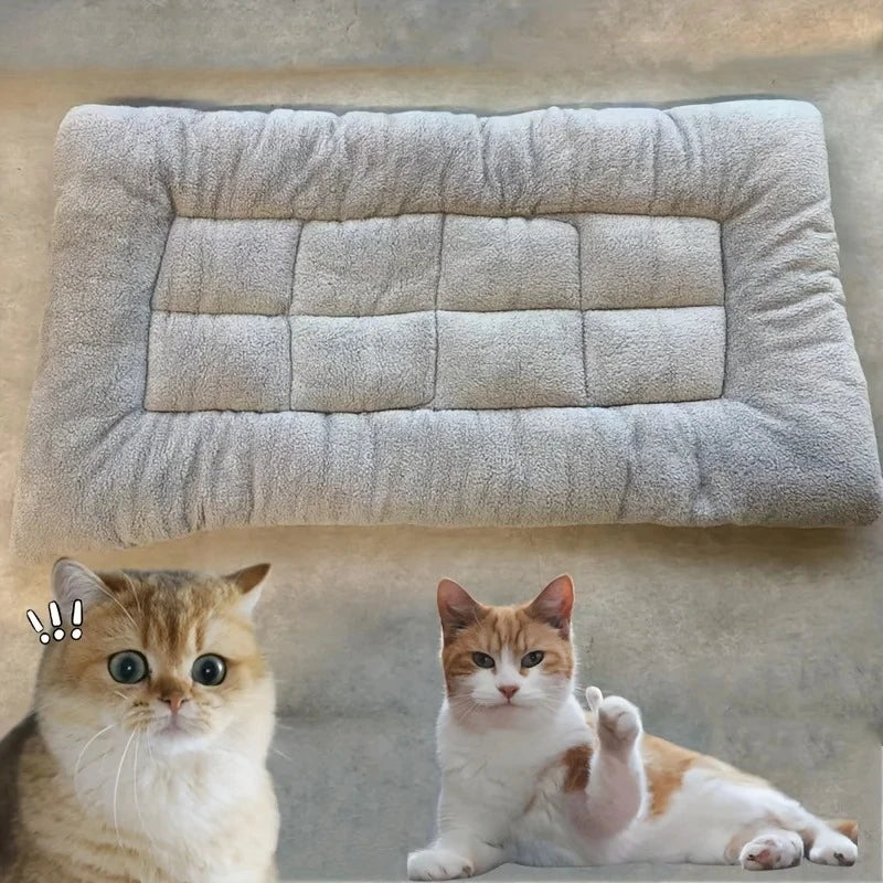 Large Plush Dog Bed Sofa Thickened Super Soft Polyester Pet Mat