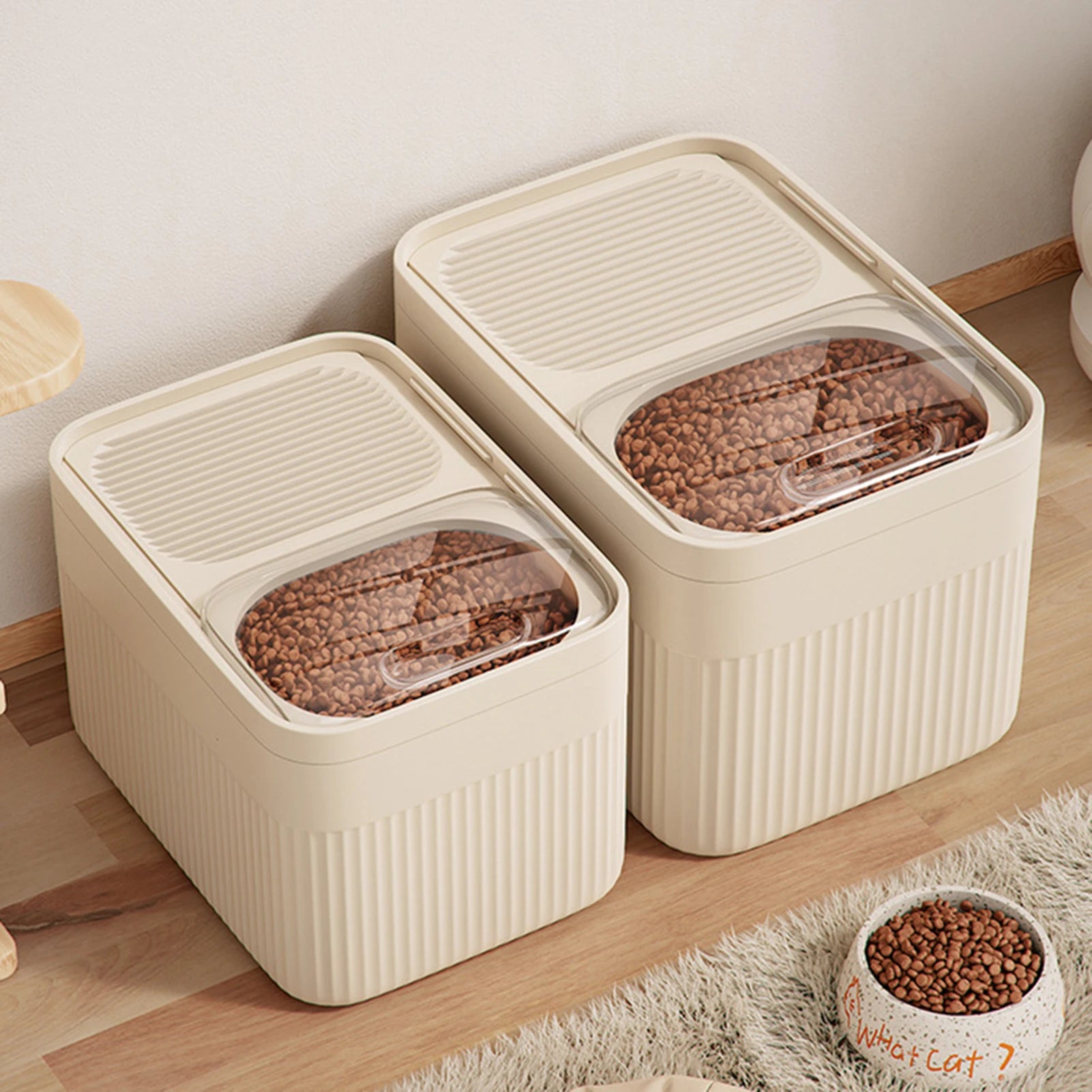 Dog Food Storage Container 5/10/15L Capacity Pet Food Bucket Box
