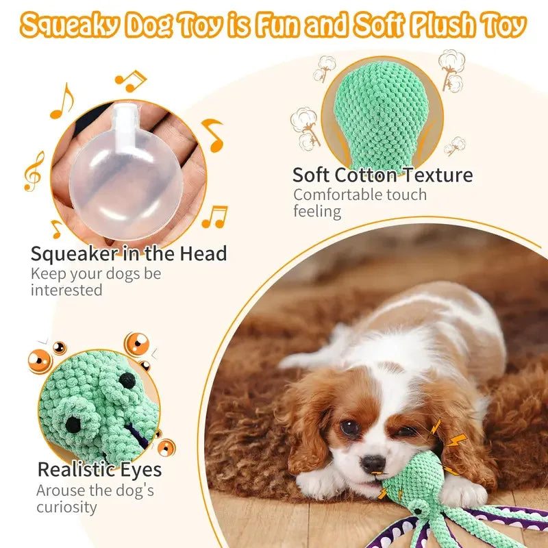 Pet Plush Toy Octopus Shell
