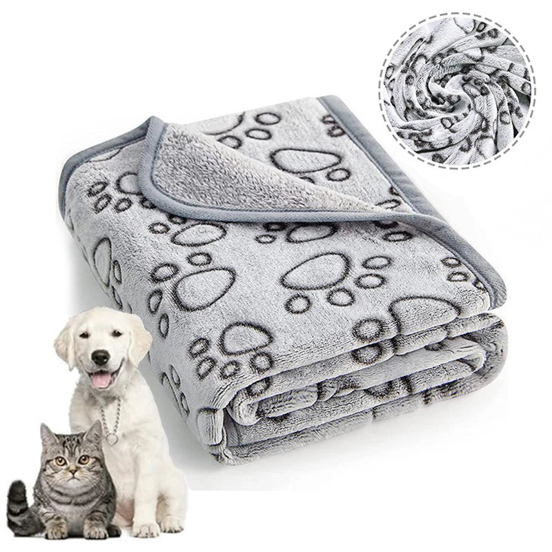 Soft Fluffy High Quality Pet Blanket Cute Cartoon Pattern
