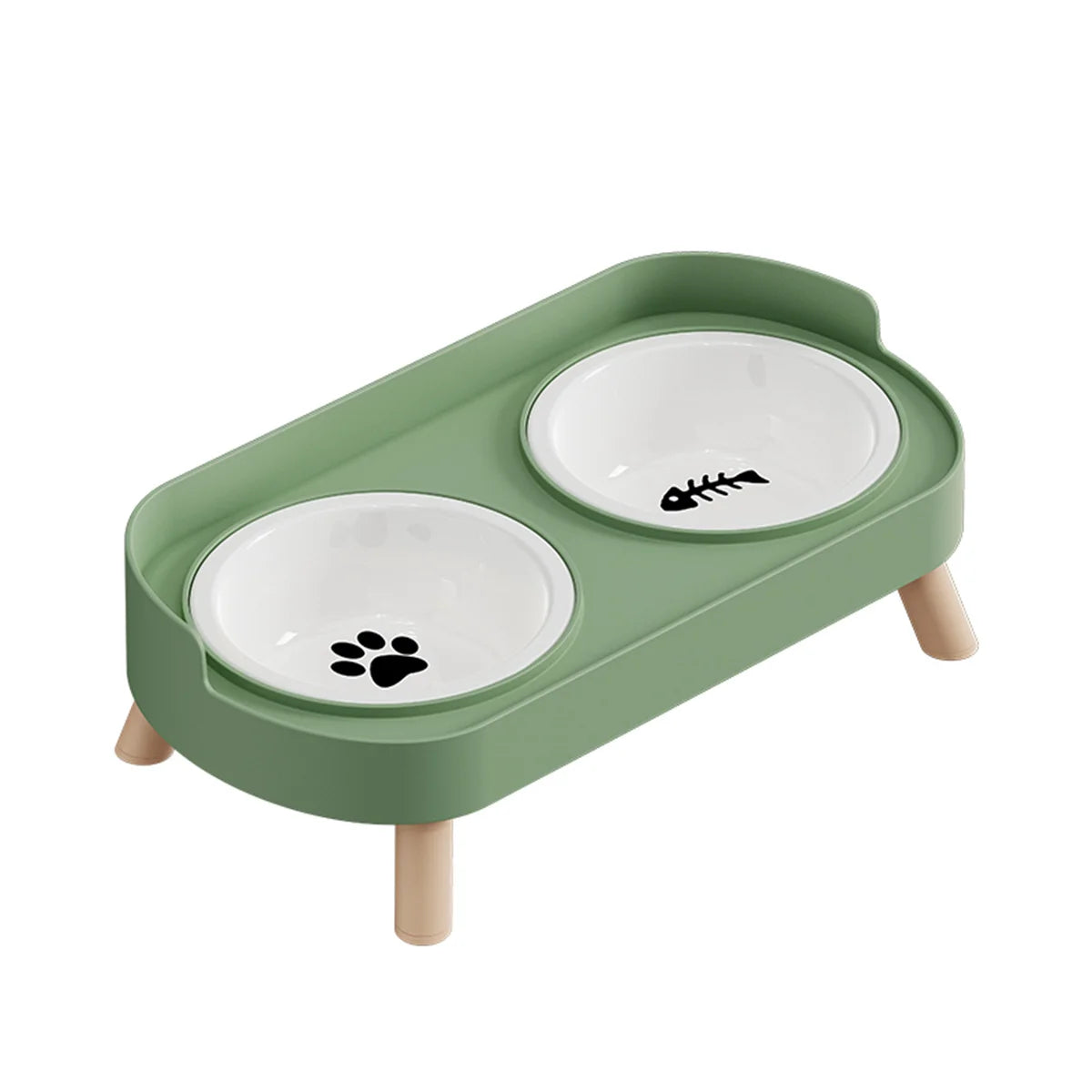 A Colorful Dopamine Pet Double Bowl
