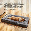 Large Plush Dog Bed Sofa Thickened Super Soft Polyester Pet Mat