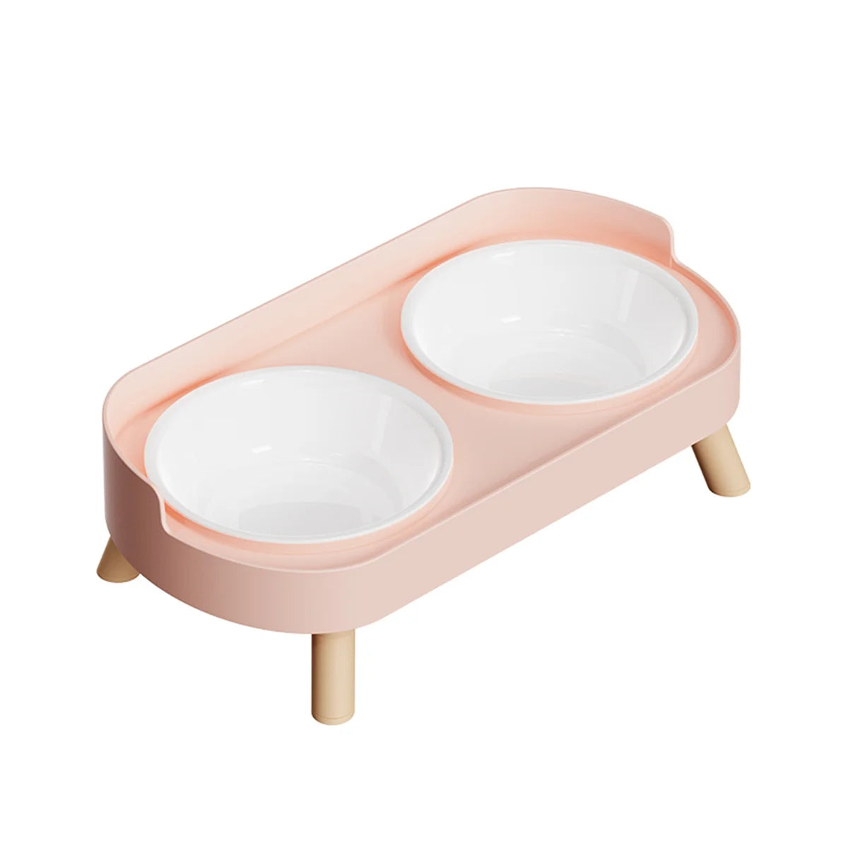 A Colorful Dopamine Pet Double Bowl