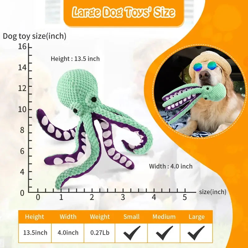 Pet Plush Toy Octopus Shell