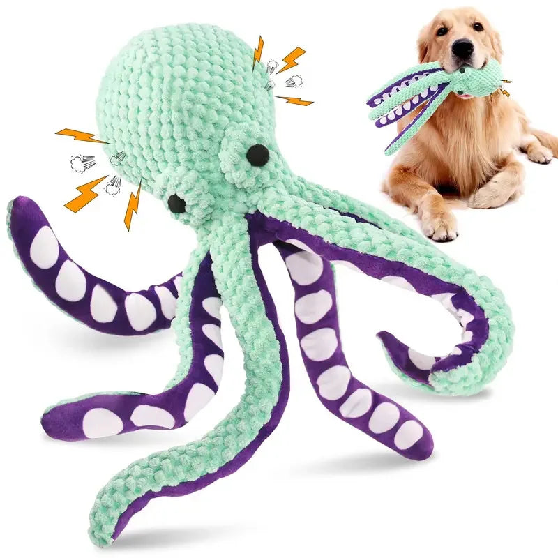 Pet Plush Toy Octopus Shell