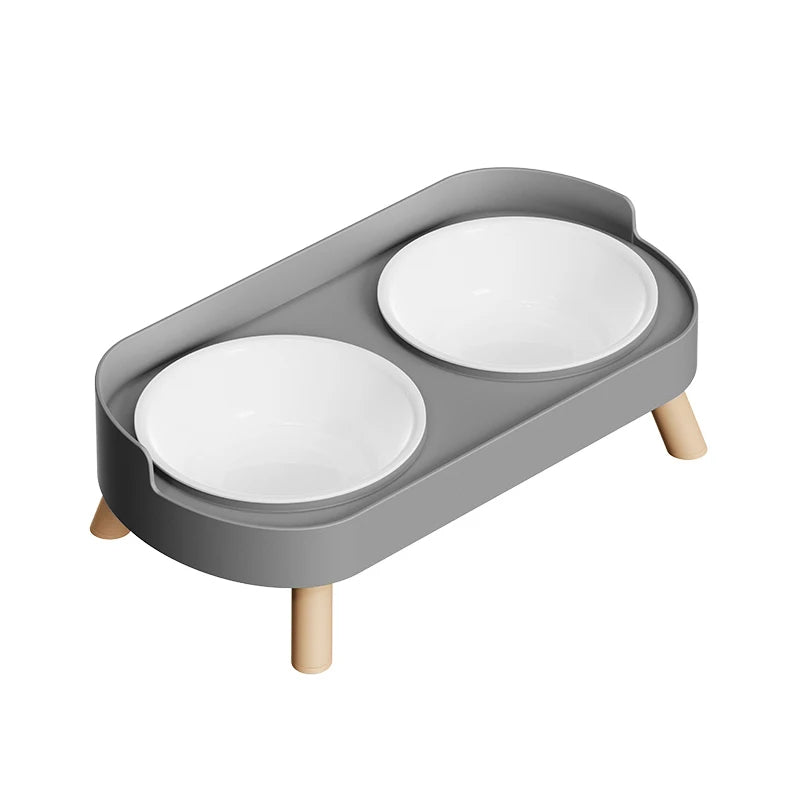 A Colorful Dopamine Pet Double Bowl