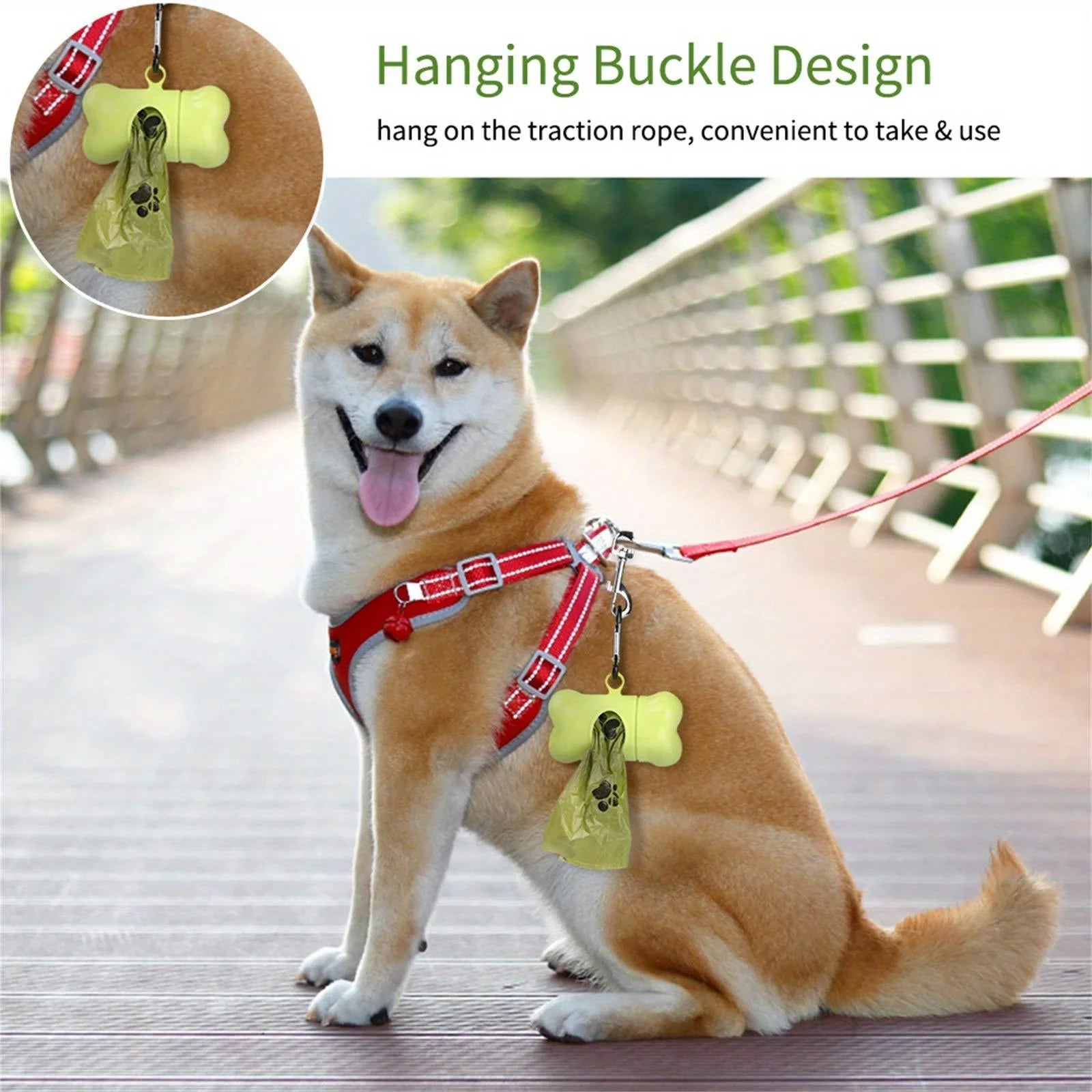 8 Rolls Biodegradable Dog Poop Bags Leak-Proof