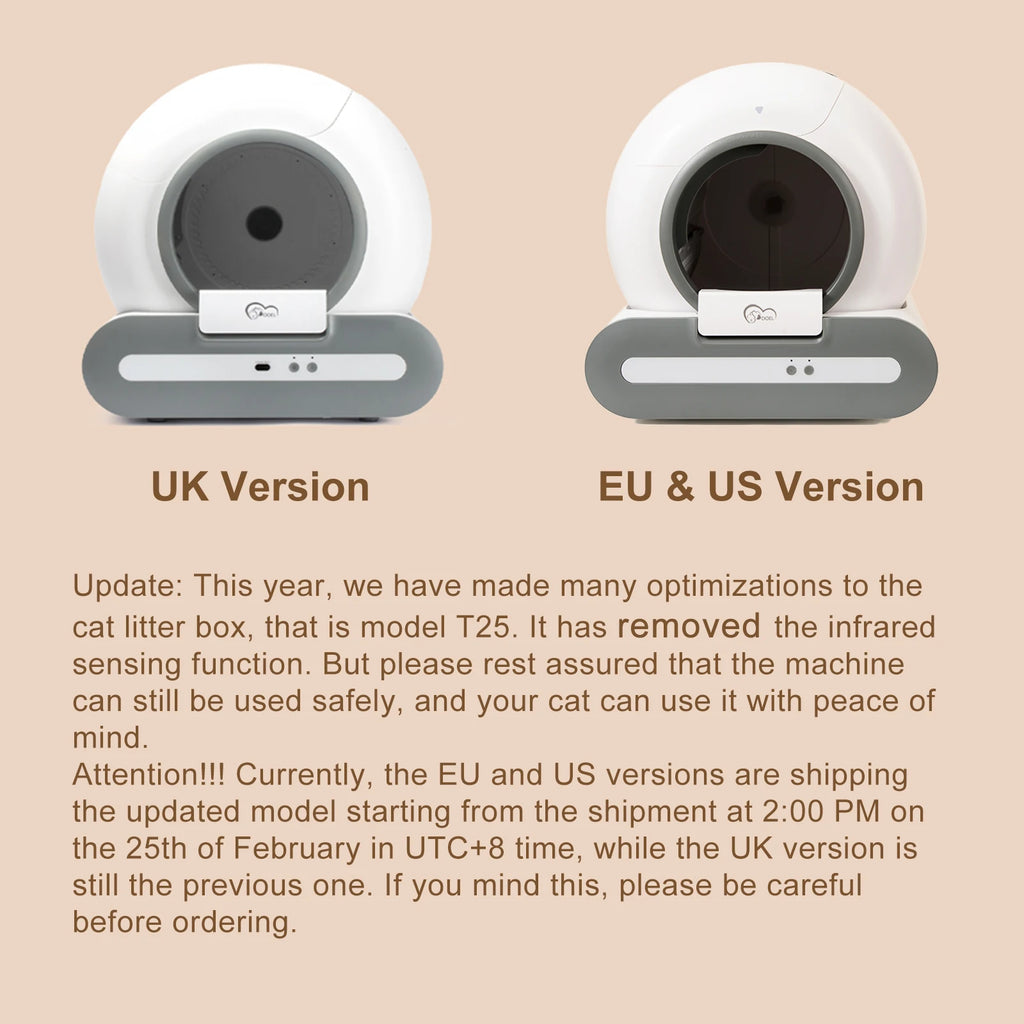 DOEL 65L Self-Cleaning Cat Litter Box App Control