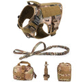 Tactical Military Vest Tactical Training Dog Harness and Leash Set For All Breeds Dogs