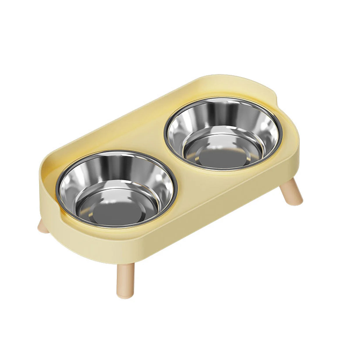 A Colorful Dopamine Pet Double Bowl