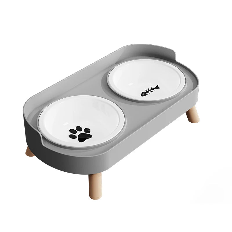 A Colorful Dopamine Pet Double Bowl