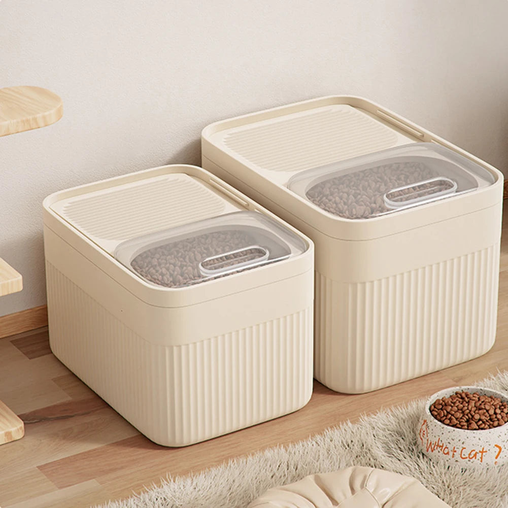 Dog Food Storage Container 5/10/15L Capacity Pet Food Bucket Box