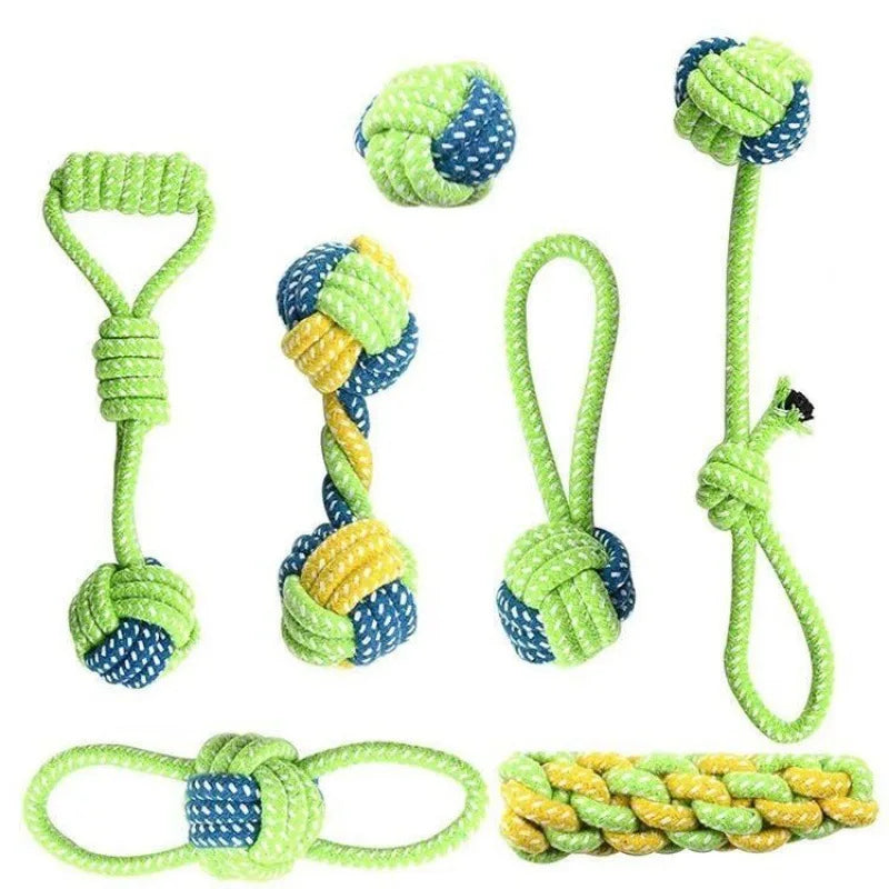 Pet Dog Toys for Large & Small Dogs Interactive Cotton Rope
