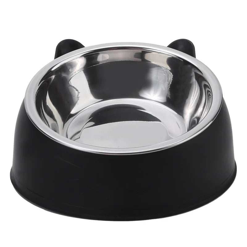 Creative Inclined Kitten Puppy Feeding Bowls