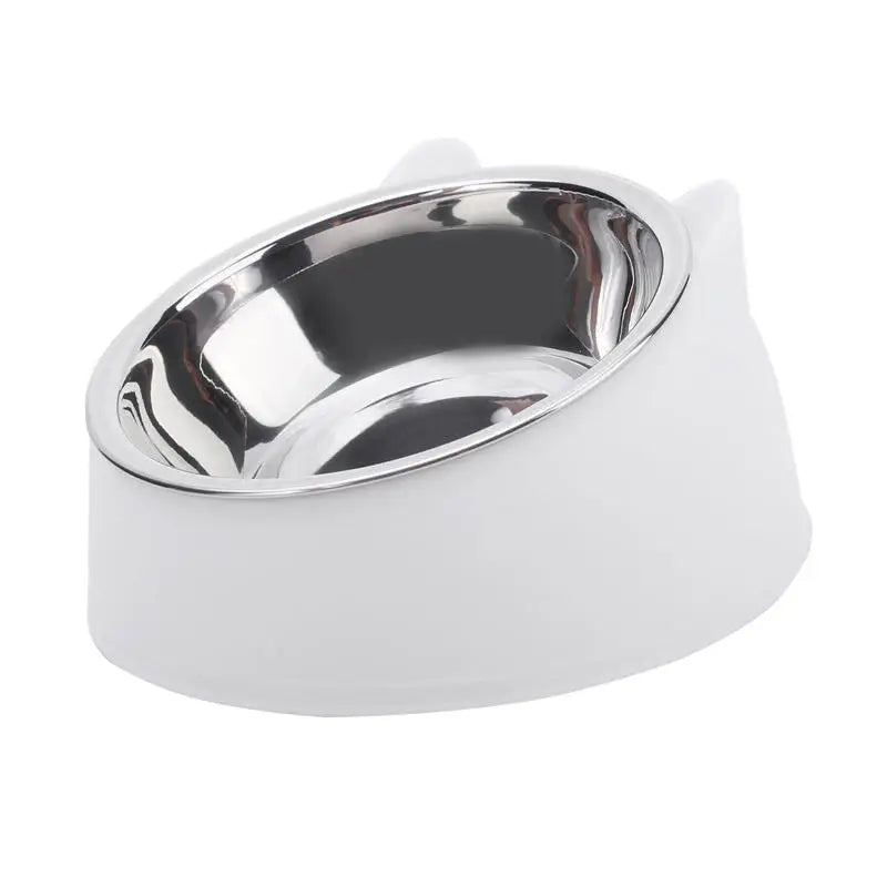 Creative Inclined Kitten Puppy Feeding Bowls