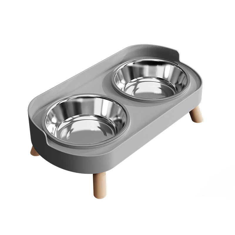 A Colorful Dopamine Pet Double Bowl
