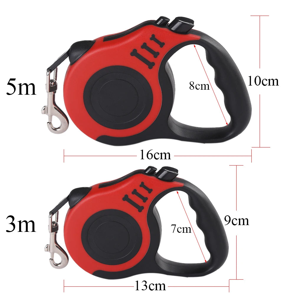 3m 5m Dog Leash for Small Dogs Cats Automatic Retractable Durable Nylon Lead