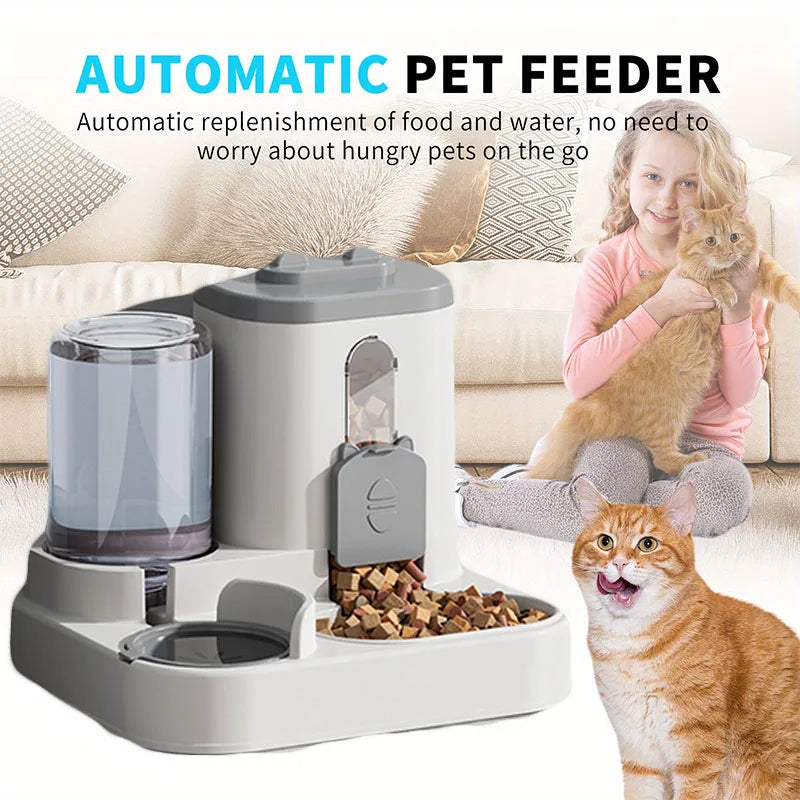 Cat Bowl Automatic Feeder with Spill Proof Design