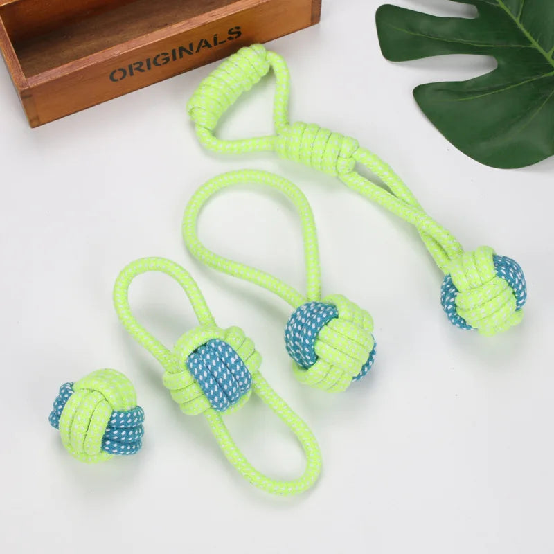Pet Dog Toys for Large & Small Dogs Interactive Cotton Rope
