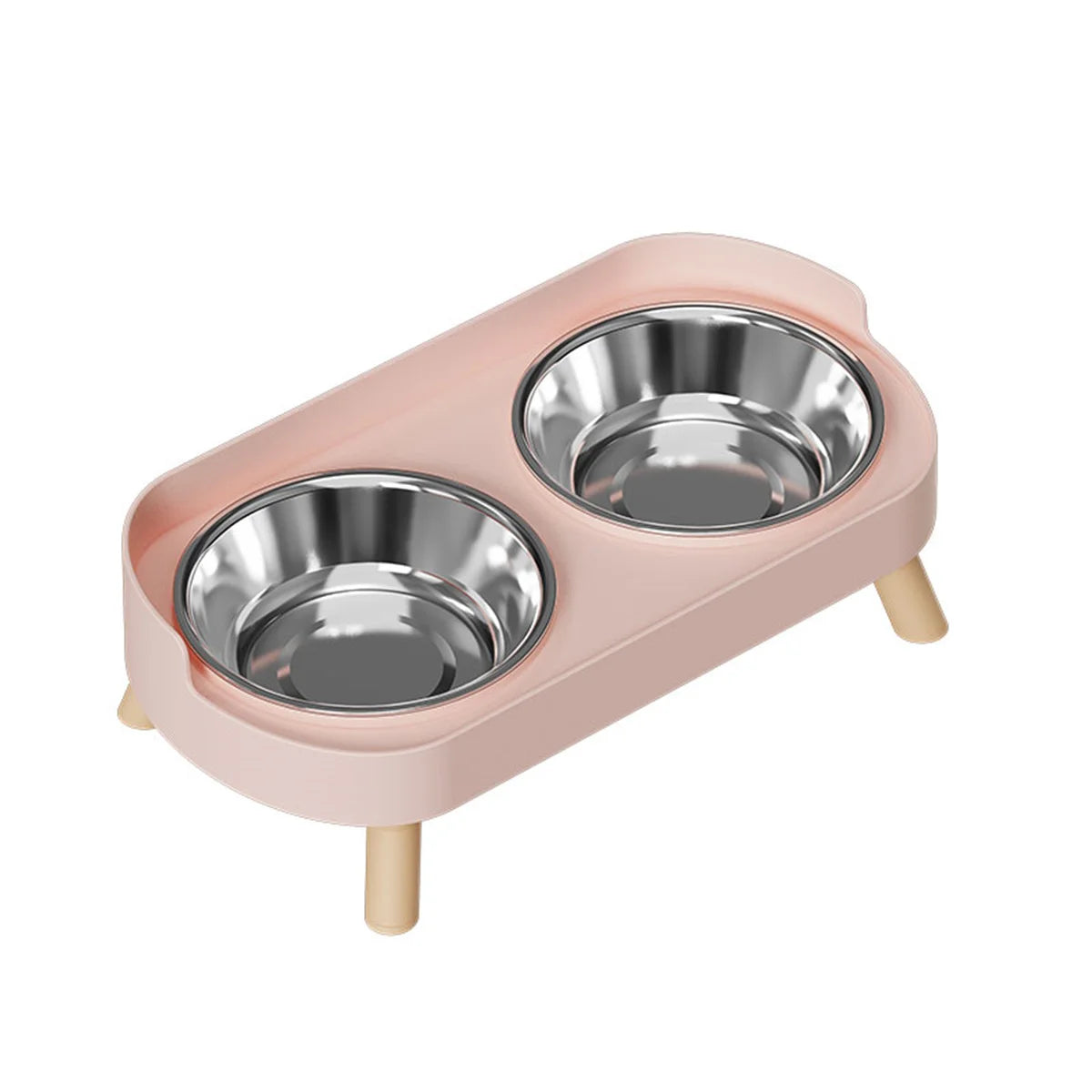 A Colorful Dopamine Pet Double Bowl