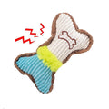 1pc Dog Squeaky Toy Bones Plush Dogs Chew Toy