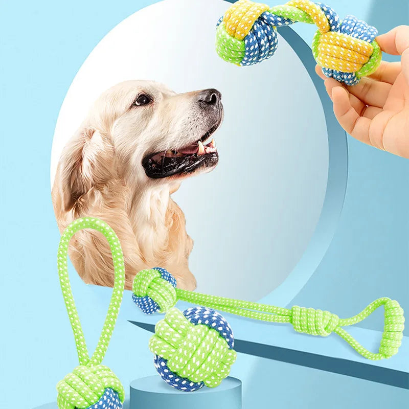 Pet Dog Toys for Large & Small Dogs Interactive Cotton Rope