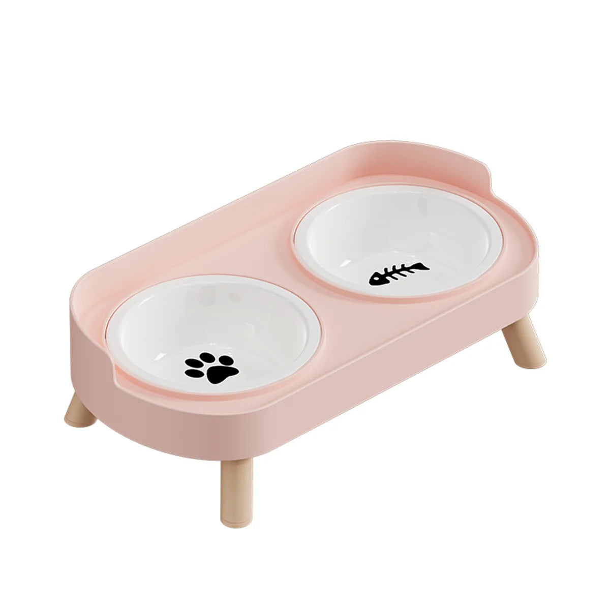 A Colorful Dopamine Pet Double Bowl