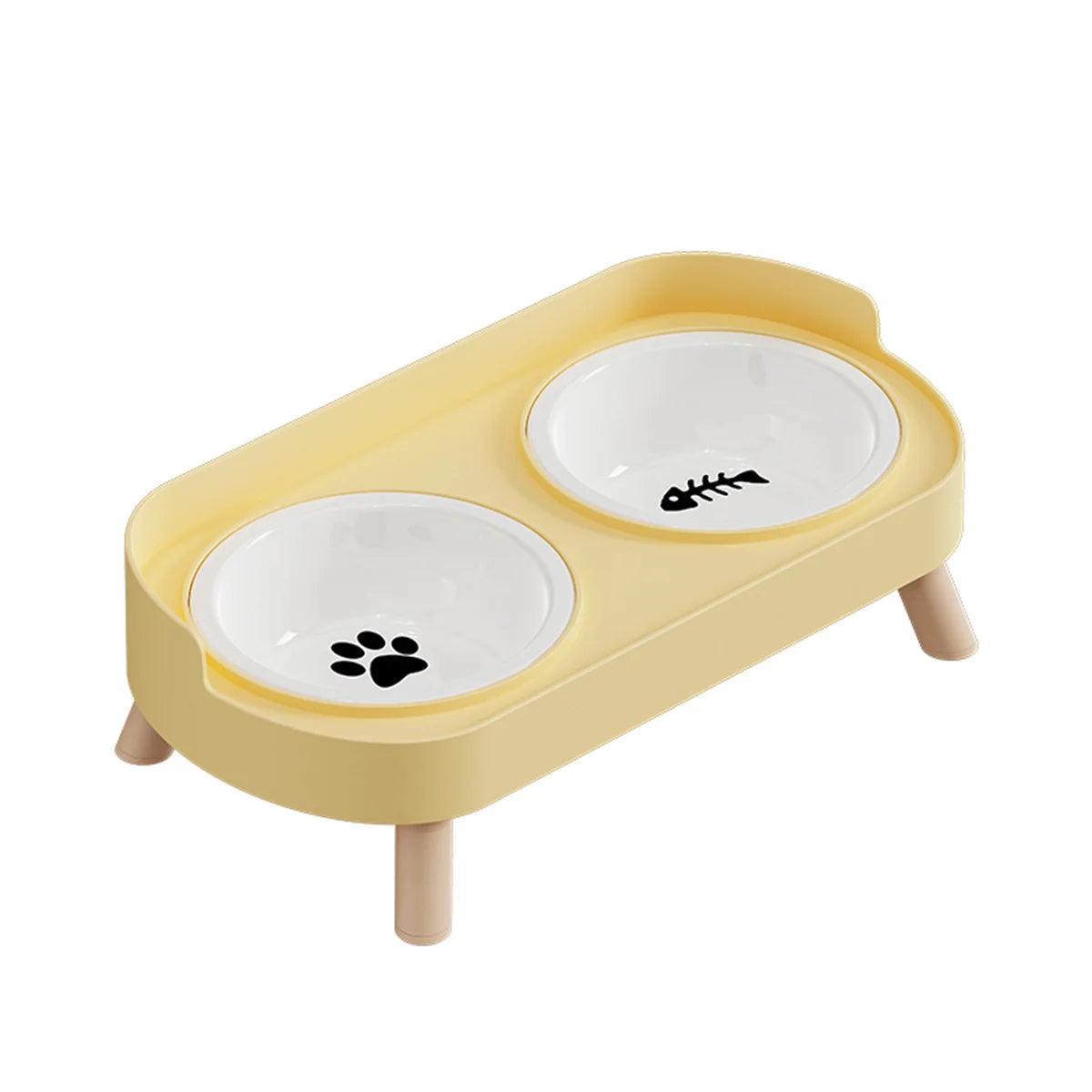 A Colorful Dopamine Pet Double Bowl