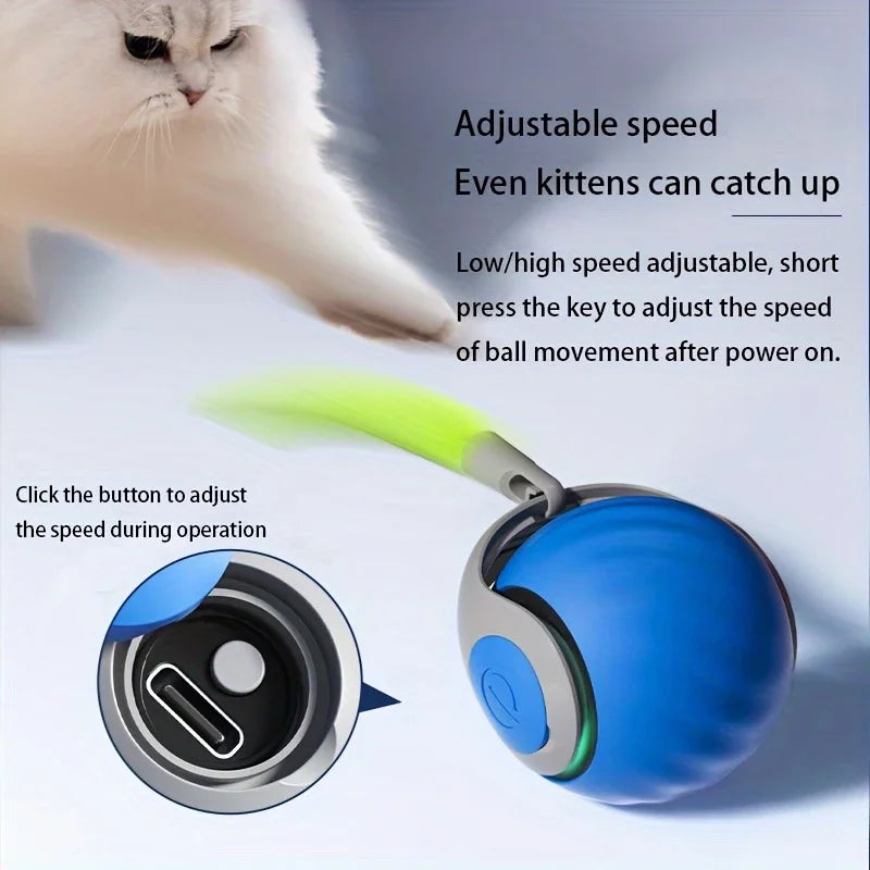 Smart Cat Toy Ball Automatic Interactive Electric Rolling Teaser
