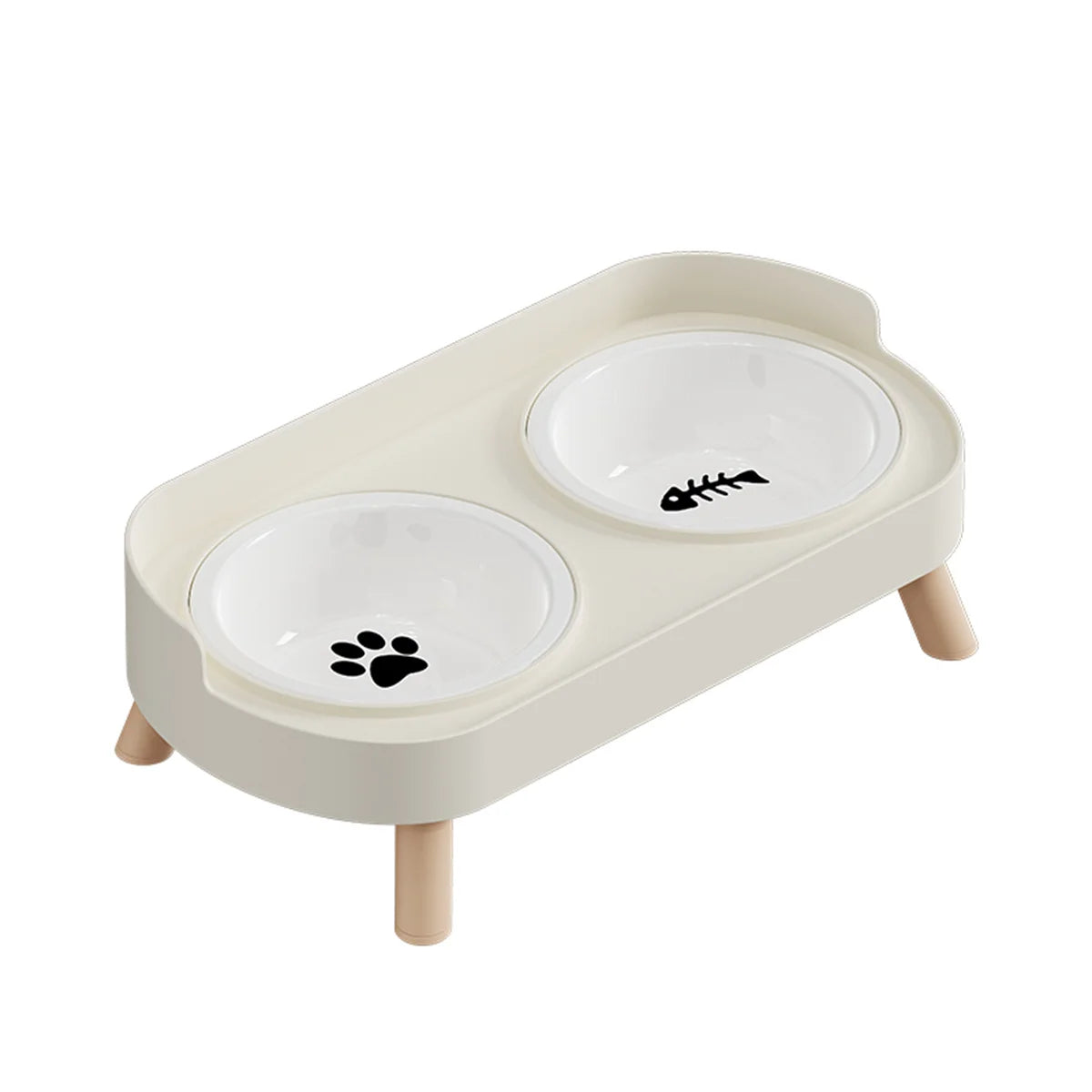 A Colorful Dopamine Pet Double Bowl