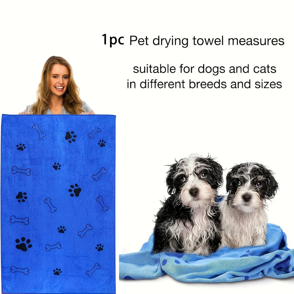 1pc Quick-Drying Microfiber Dog Towel