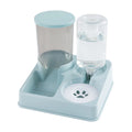Automatic Cat Feeder Water Dispenser Set, 2 In 1 Tilted Automatic Pet Food And Water Feeder